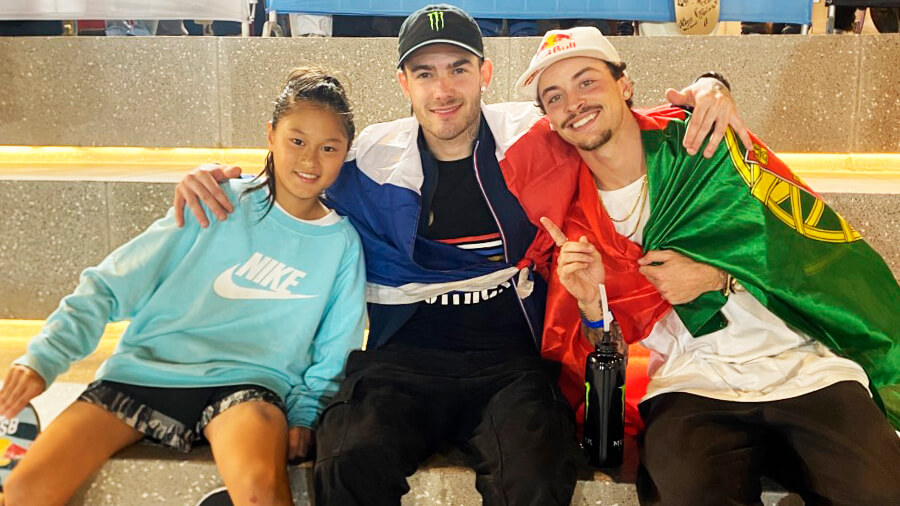 HLC podium at the World Skateboarding Championship